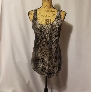 Rock & Republic snake skin print tank top.